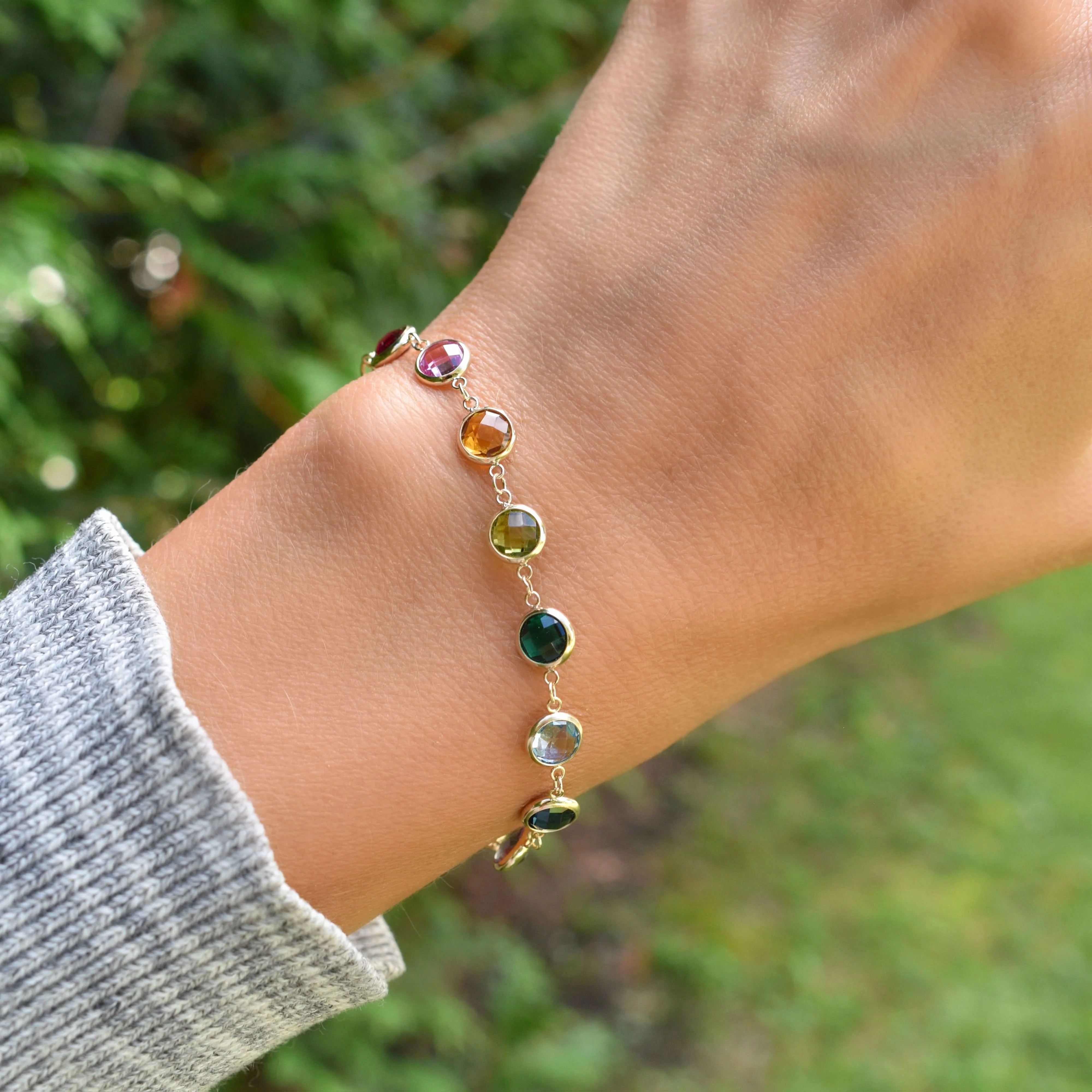 Rainbow Newport Grand Bracelet in 14k Gold - Image 2