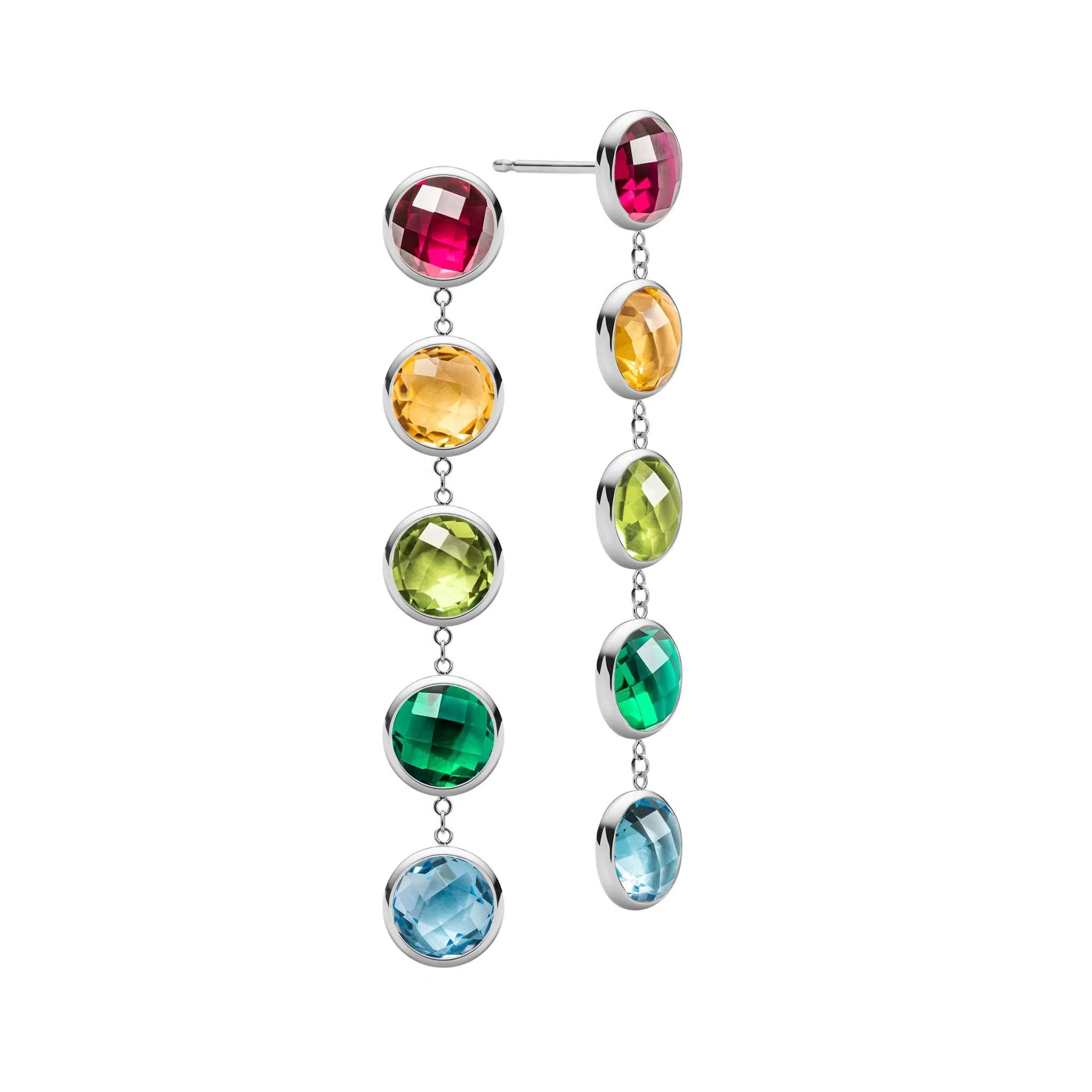 Rainbow Newport Grand Earrings in 14k Gold - Image 5