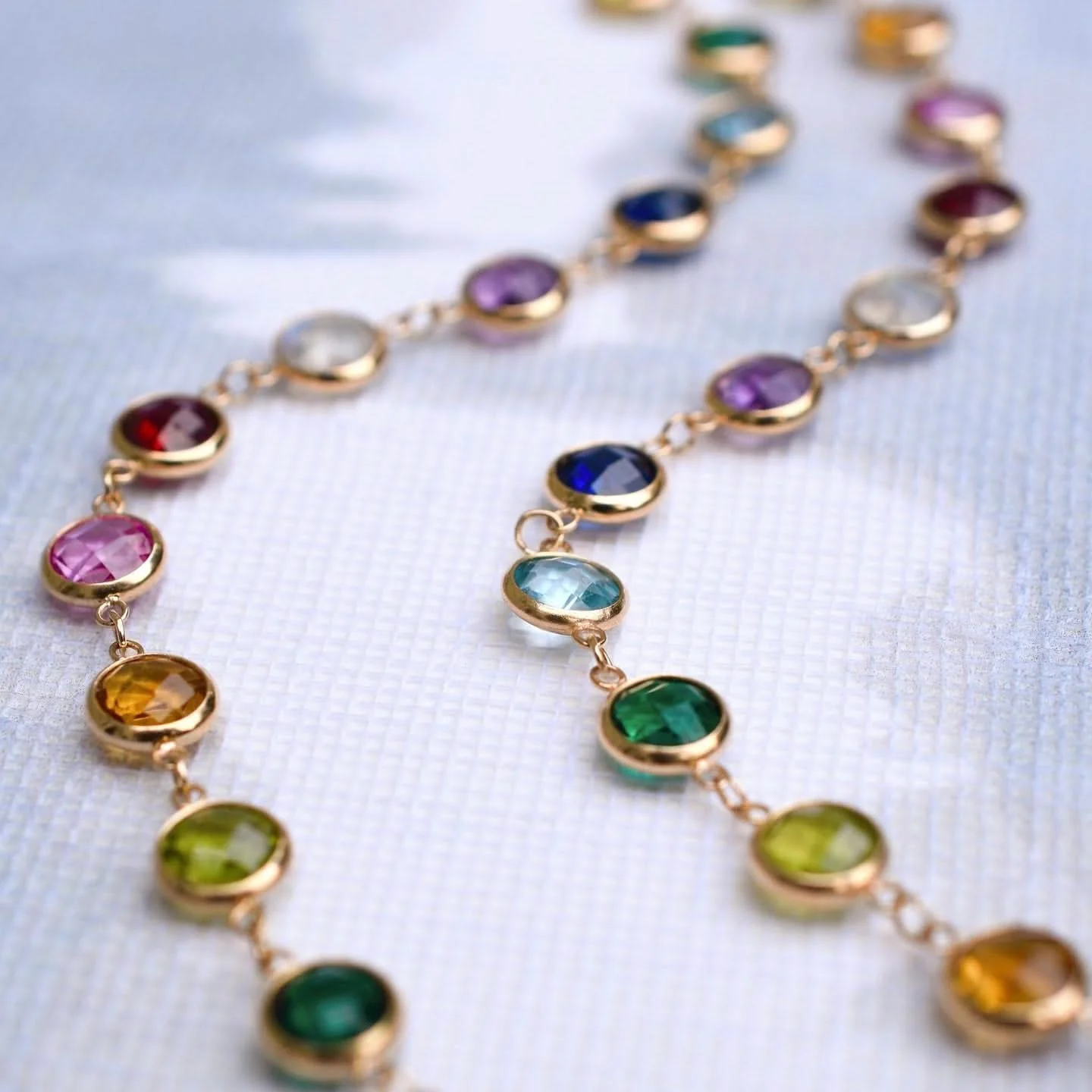 Rainbow Newport Grand Necklace in 14k Gold - Image 6