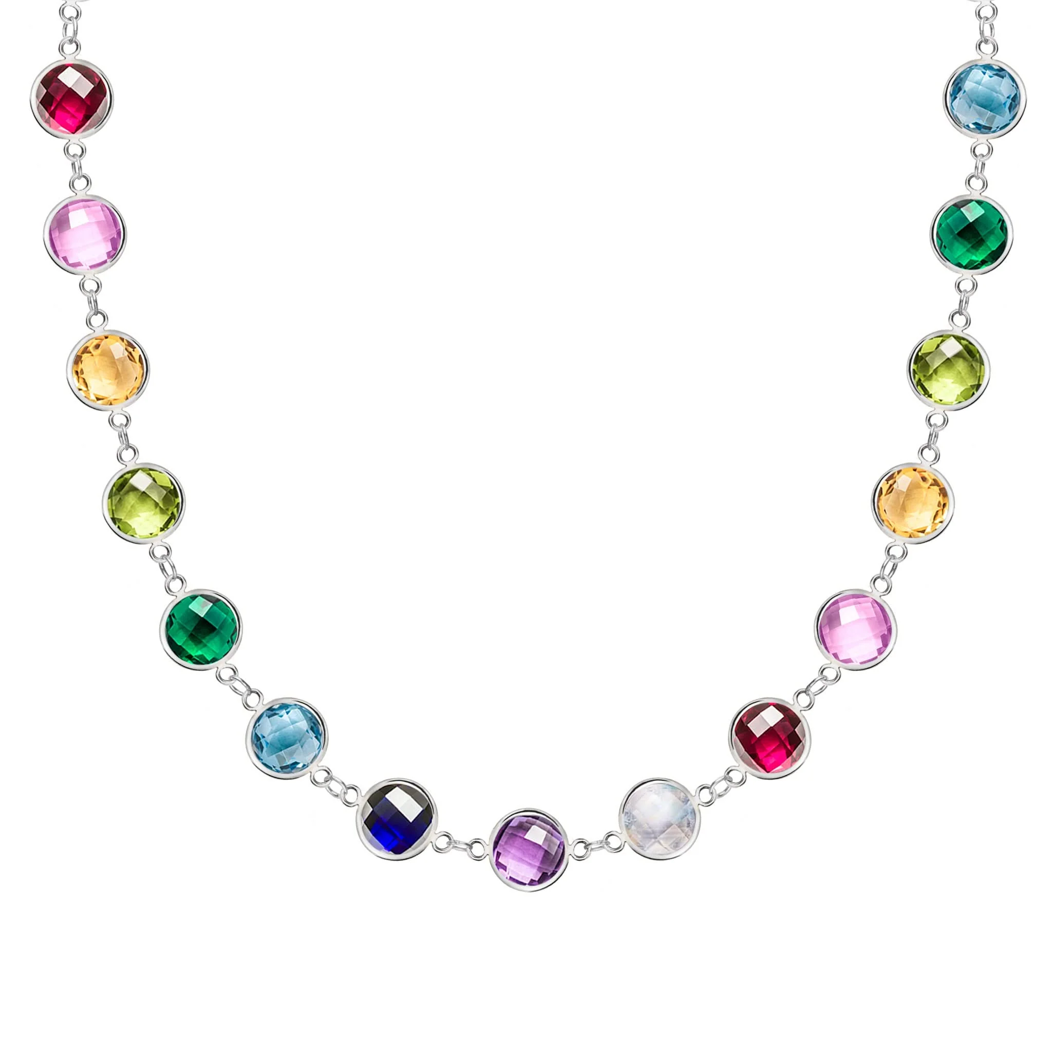 Rainbow Newport Grand Necklace in 14k Gold - Image 8