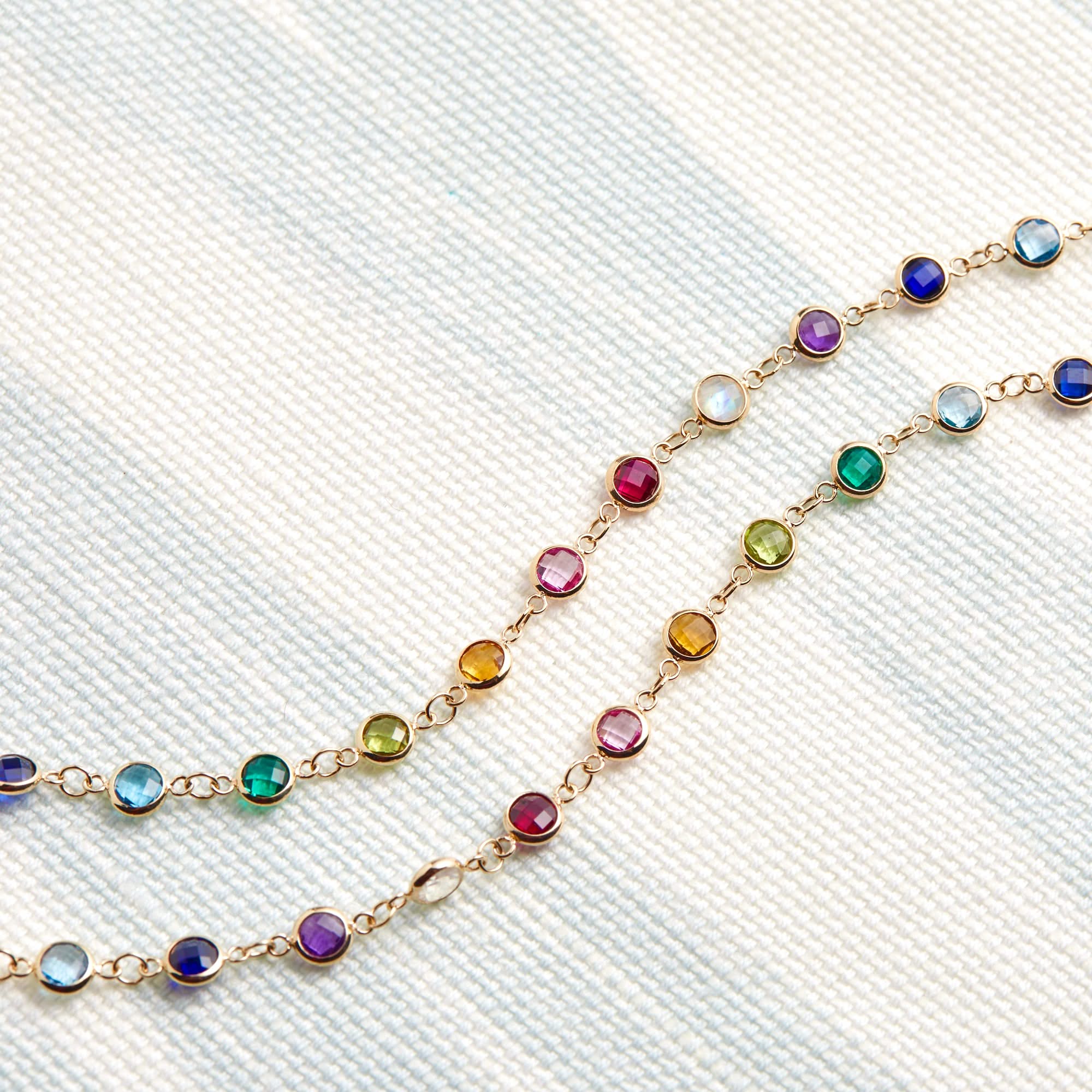 Rainbow Newport Necklace in 14k Gold - Image 8