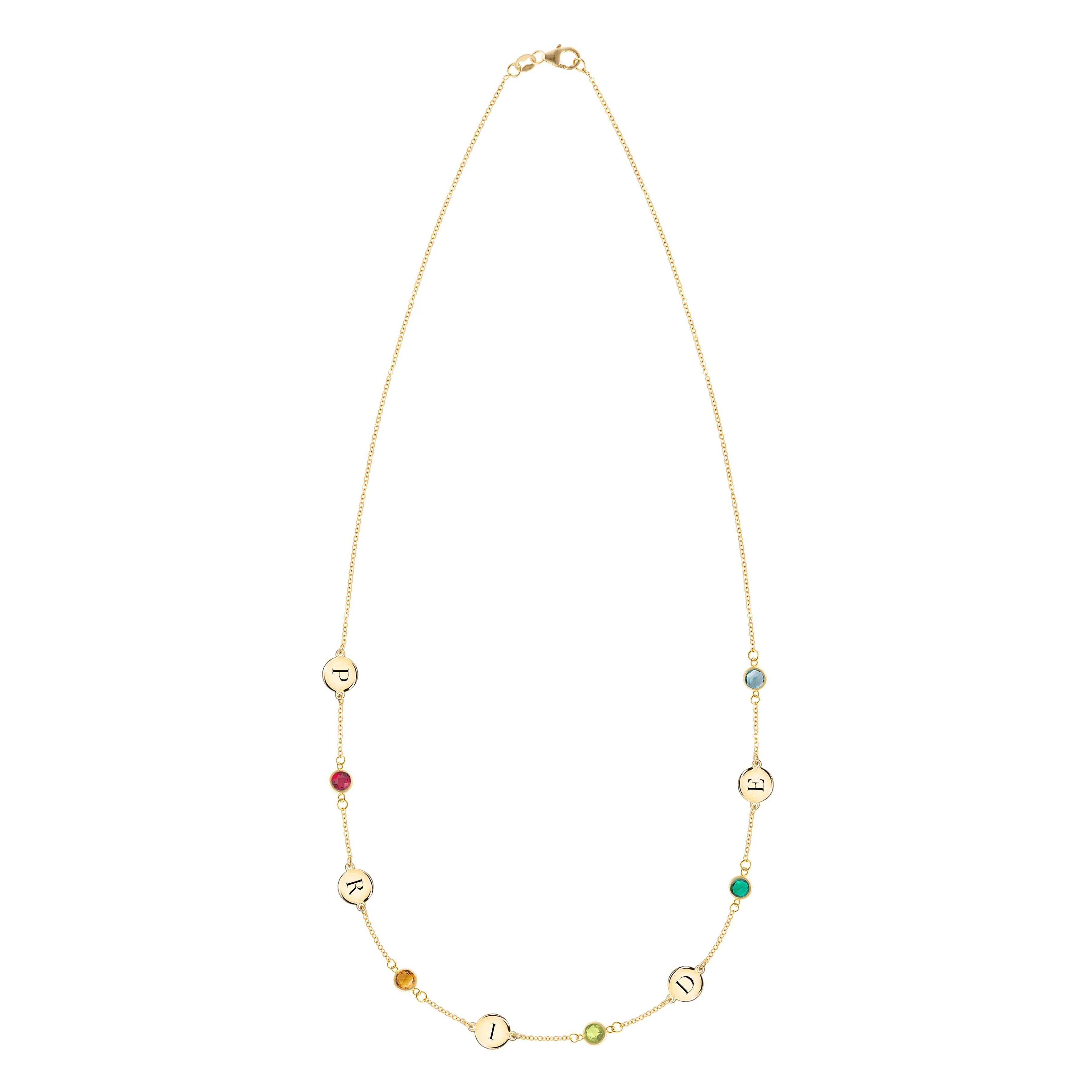 Rainbow Pride Necklace in 14k Gold - Image 4