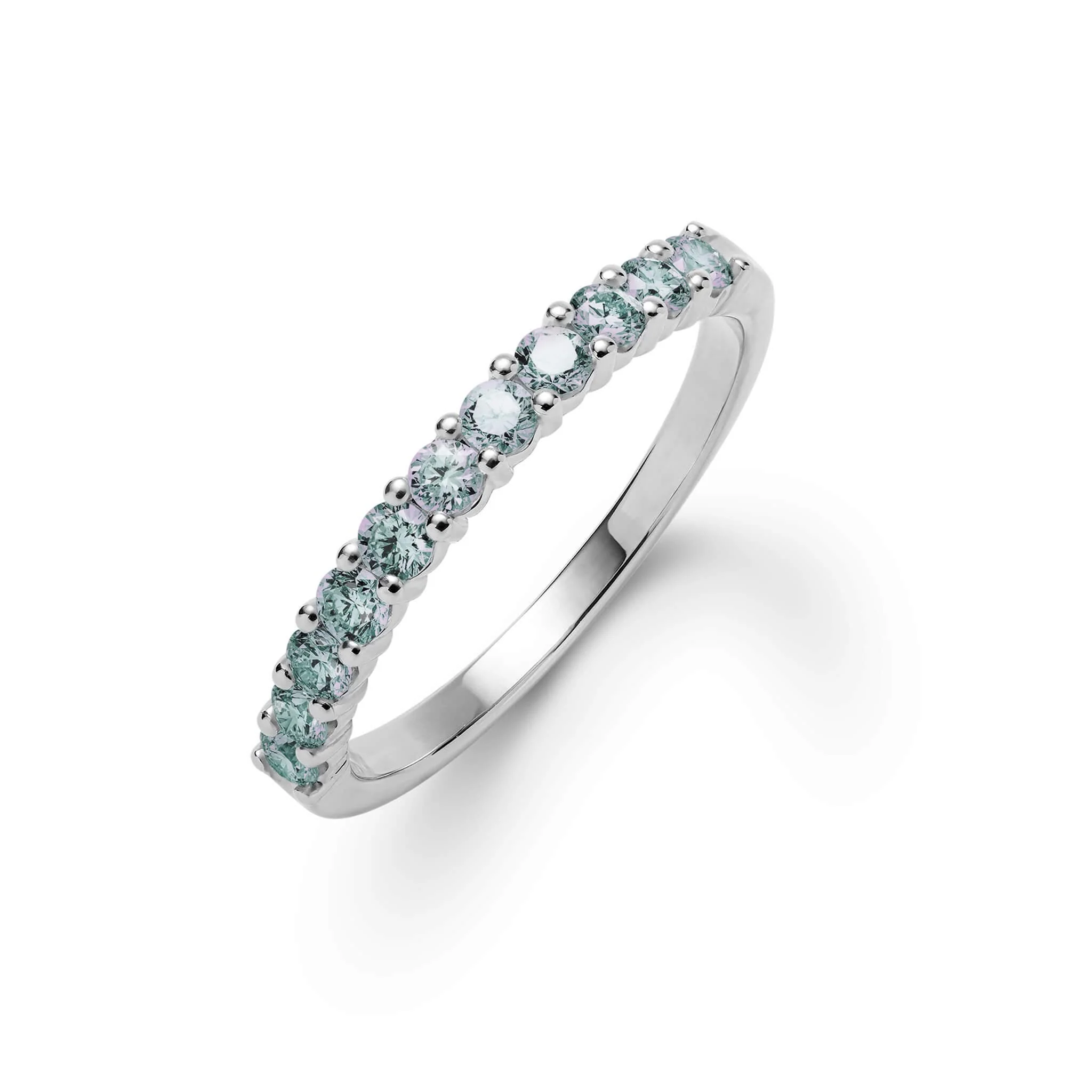 Rosecliff Alexandrite Stackable Ring in 14k Gold (June) - Image 8