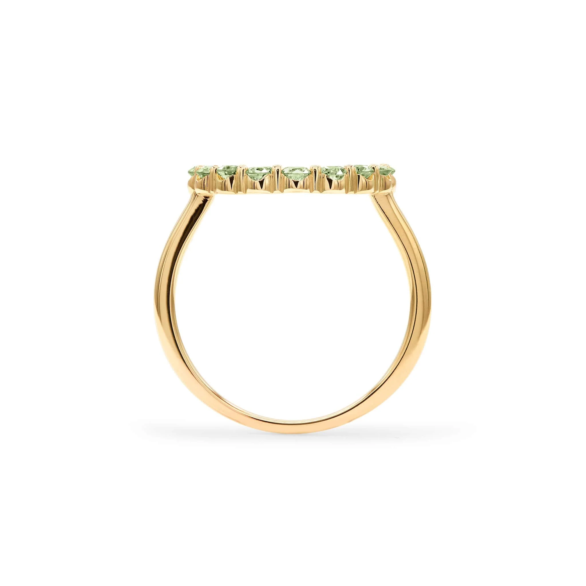 Rosecliff Circle Peridot Ring in 14k Gold (August) - Image 4