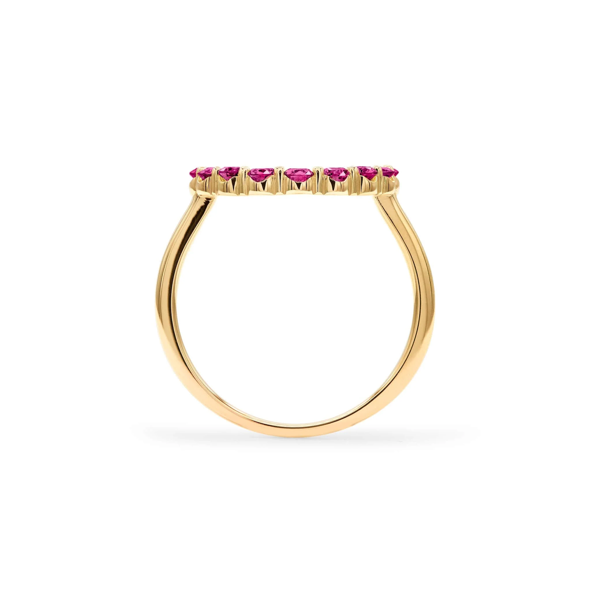 Rosecliff Circle Ruby Ring in 14k Gold (July) - Image 4