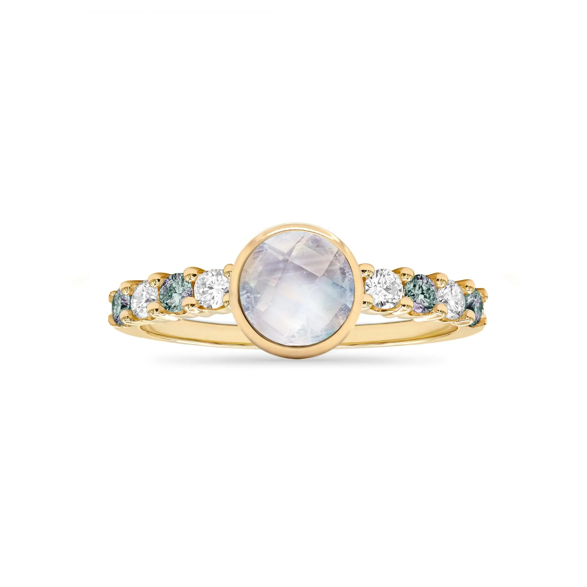 Rosecliff Grand Moonstone Ring in 14k Gold (June) - Image 4