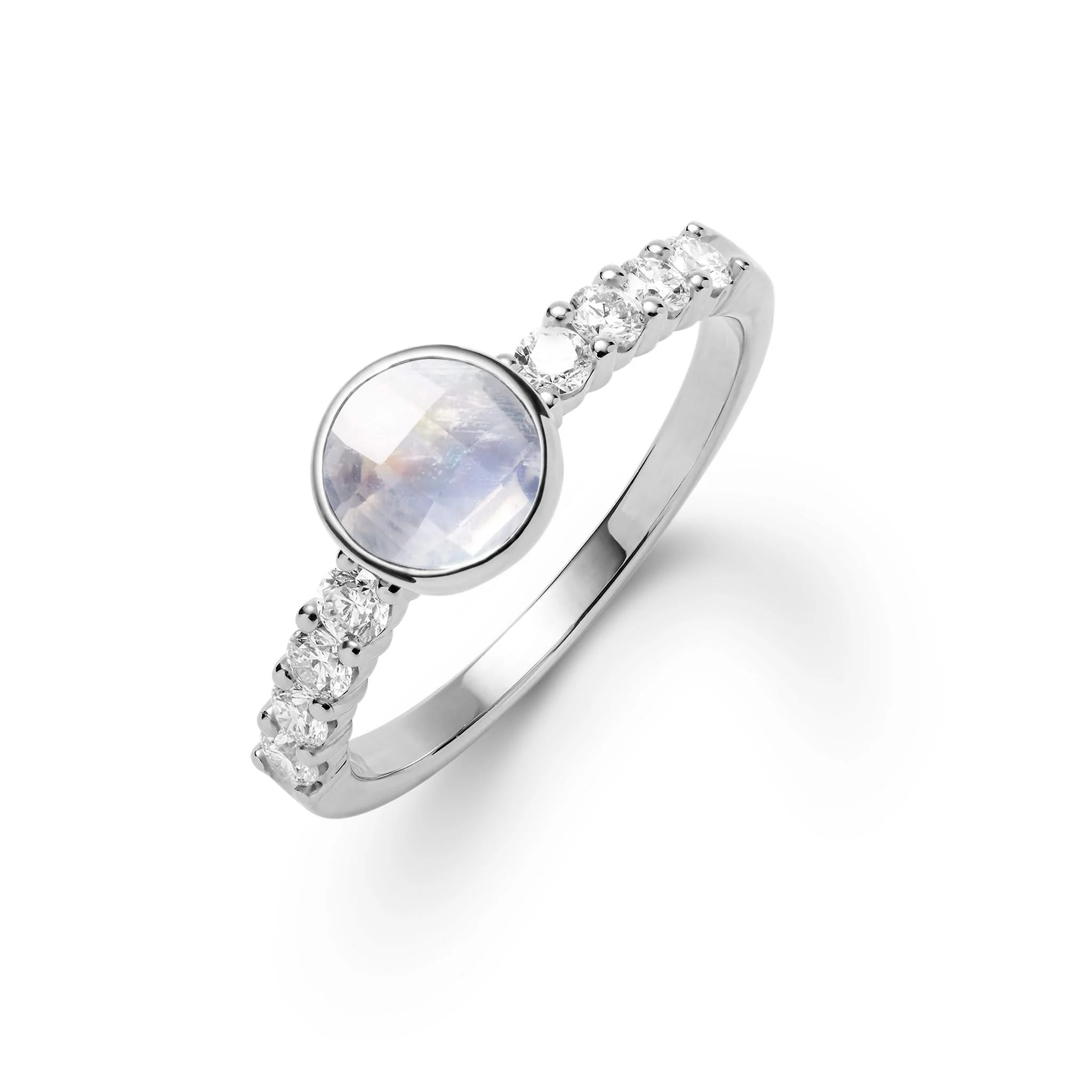Rosecliff Grand Moonstone Ring in 14k Gold (June) - Image 7