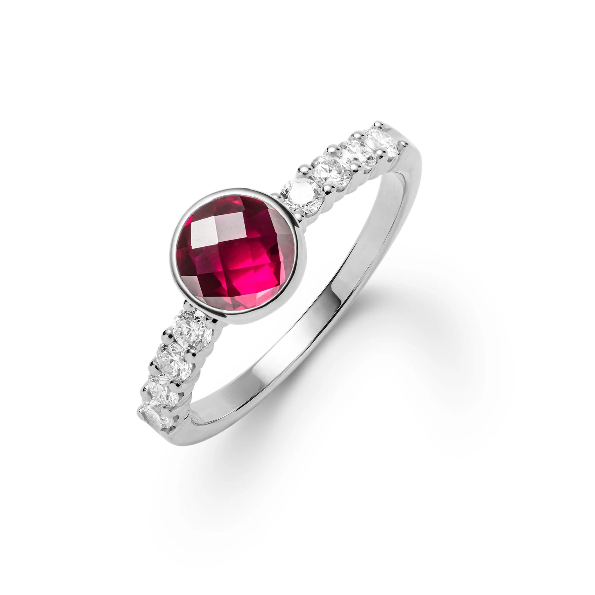 Rosecliff Grand Ruby Ring in 14k Gold (July) - Image 8