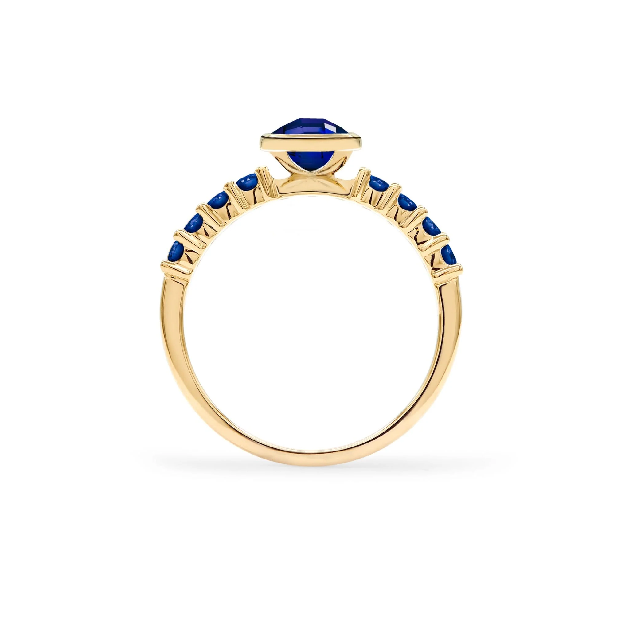 Rosecliff Grand Sapphire Ring in 14k Gold (September) - Image 5