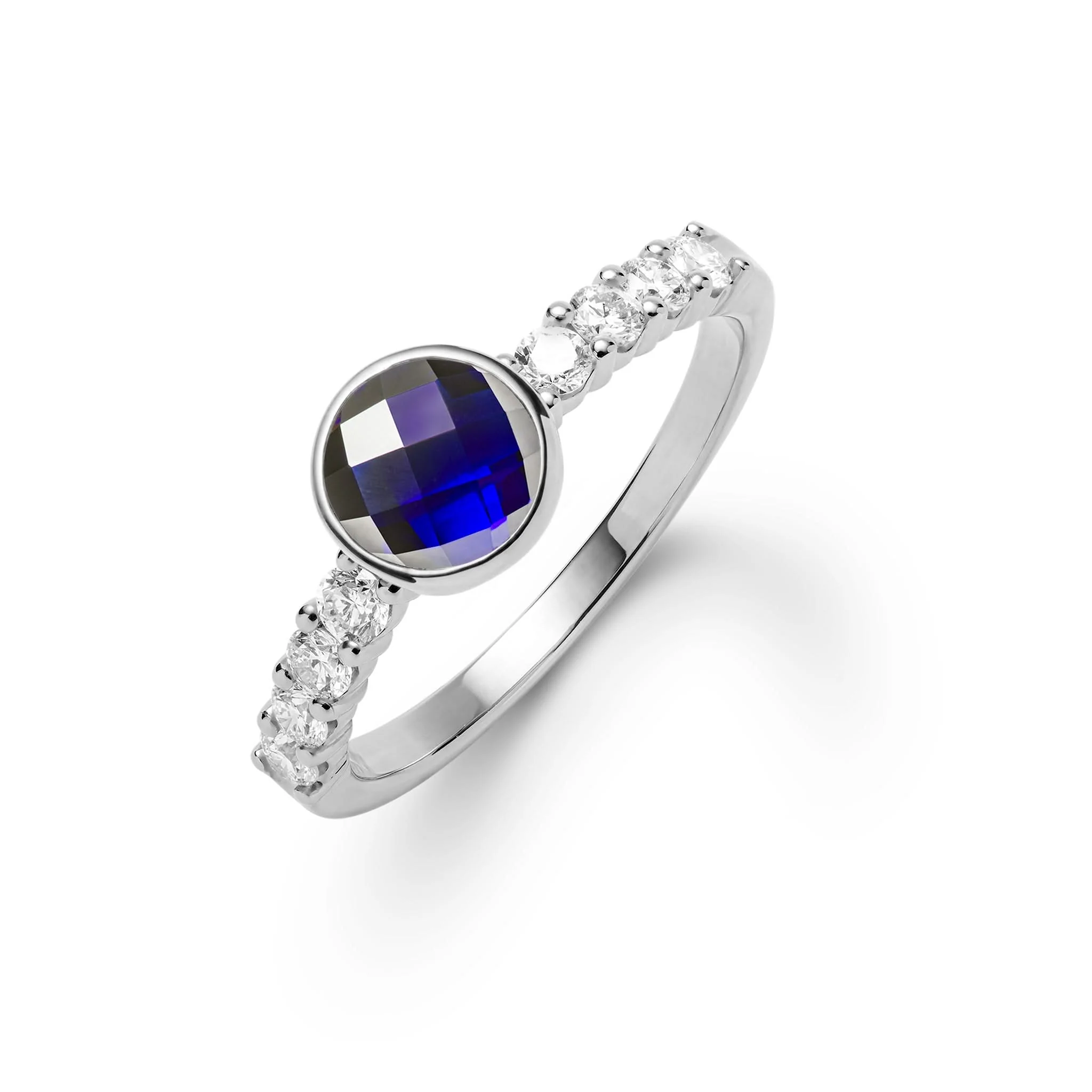 Rosecliff Grand Sapphire Ring in 14k Gold (September) - Image 7