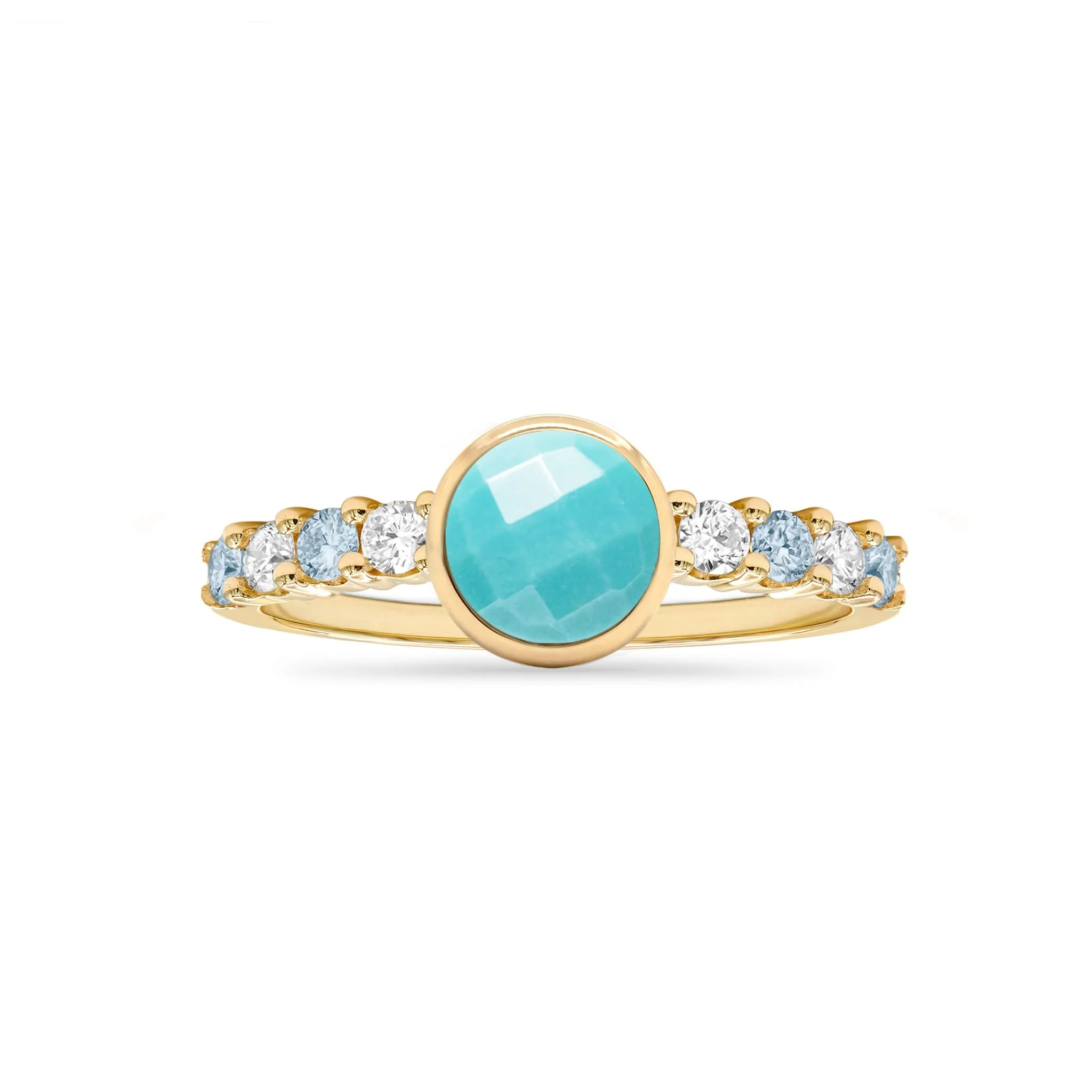 Rosecliff Grand Turquoise Ring in 14k Gold (December) - Image 4