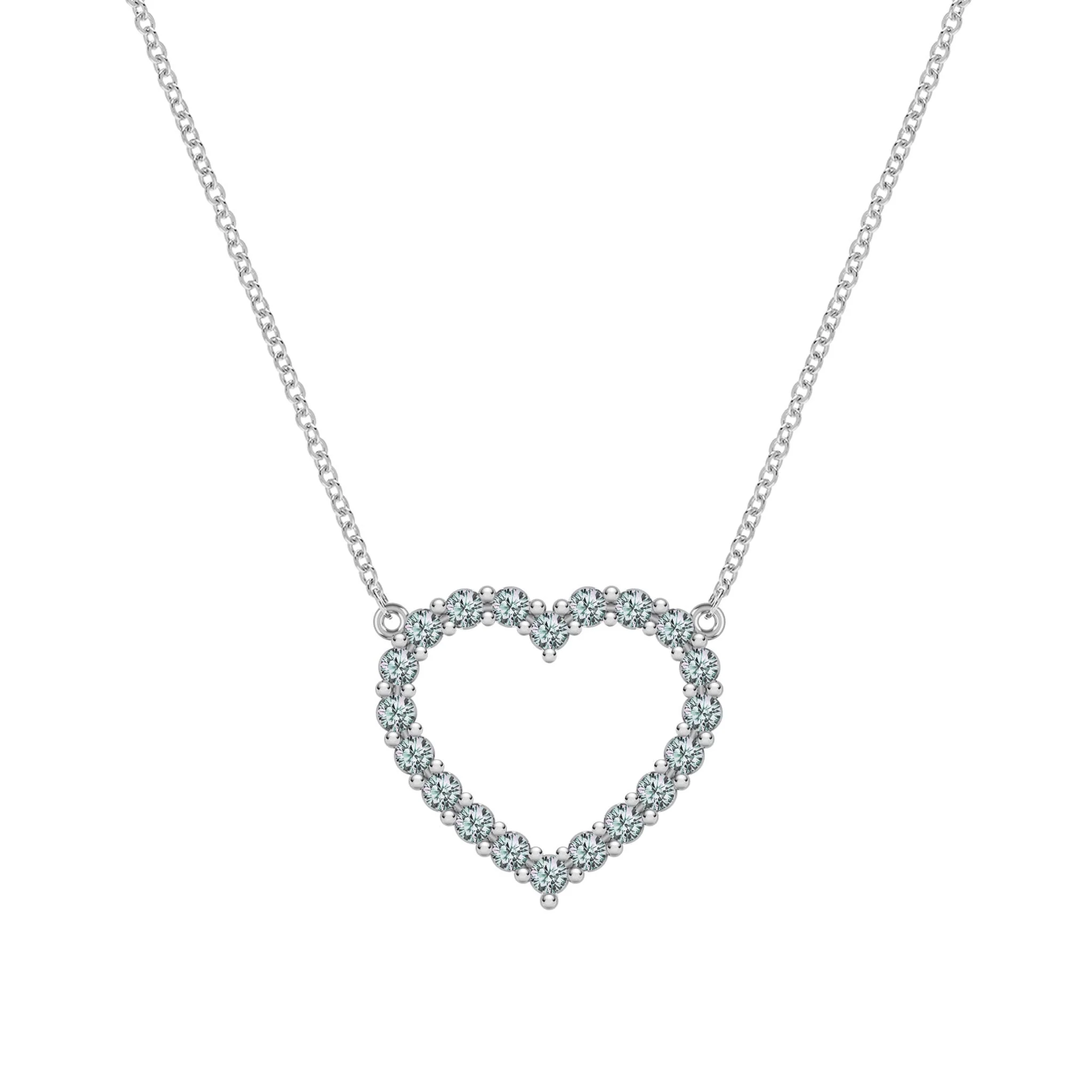 Rosecliff Heart Alexandrite Necklace in 14k Gold (June) - Image 8
