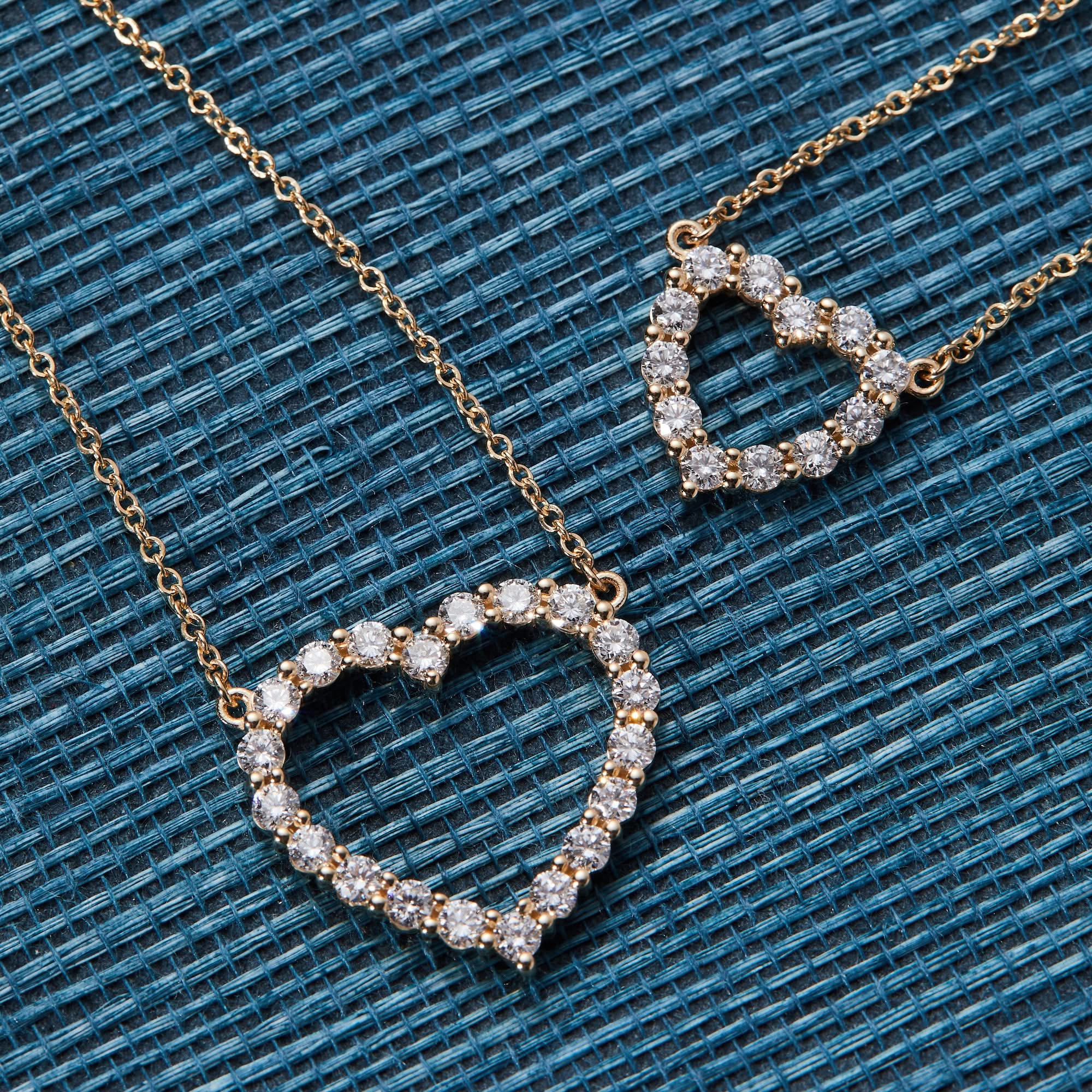 Rosecliff Heart Diamond Necklace in 14k Gold (April) - Image 6