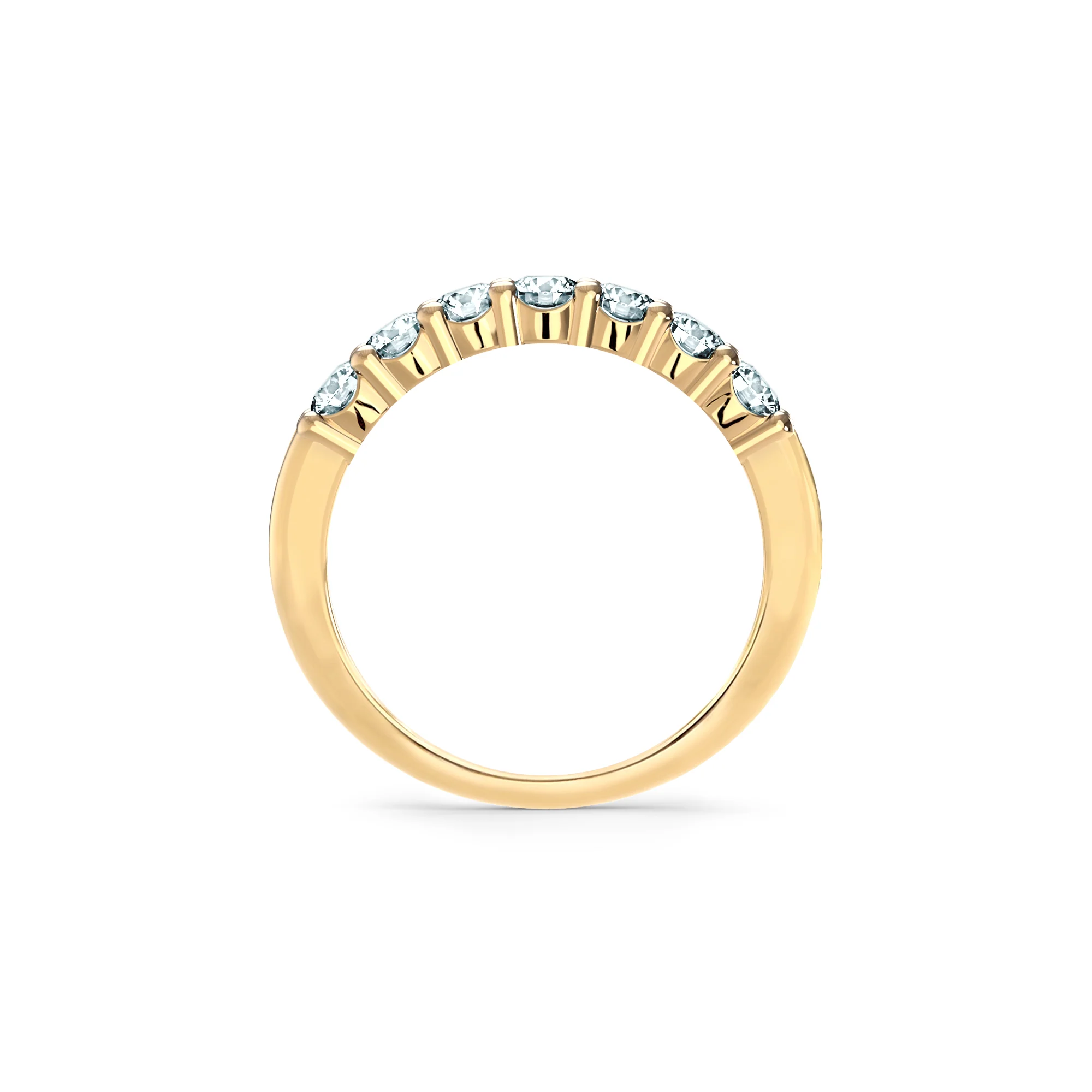 Rosecliff Luxe Aquamarine Stackable Ring in 14k Gold (March) - Image 4