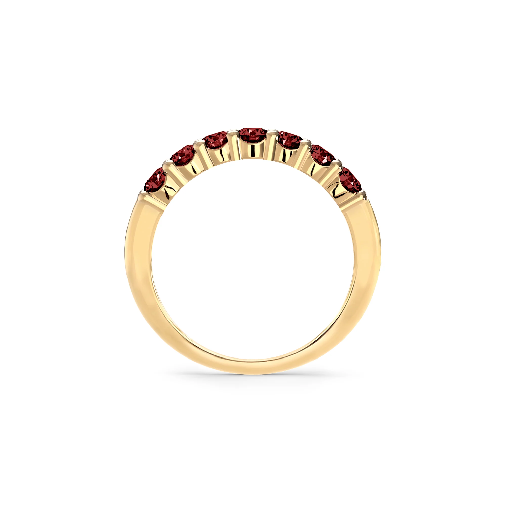 Rosecliff Luxe Garnet Stackable Ring in 14k Gold (January) - Image 4