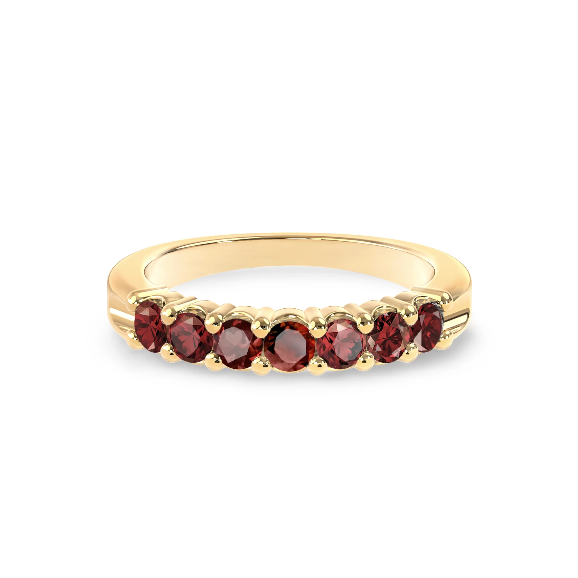 Rosecliff Luxe Garnet Stackable Ring in 14k Gold (January) - Image 5