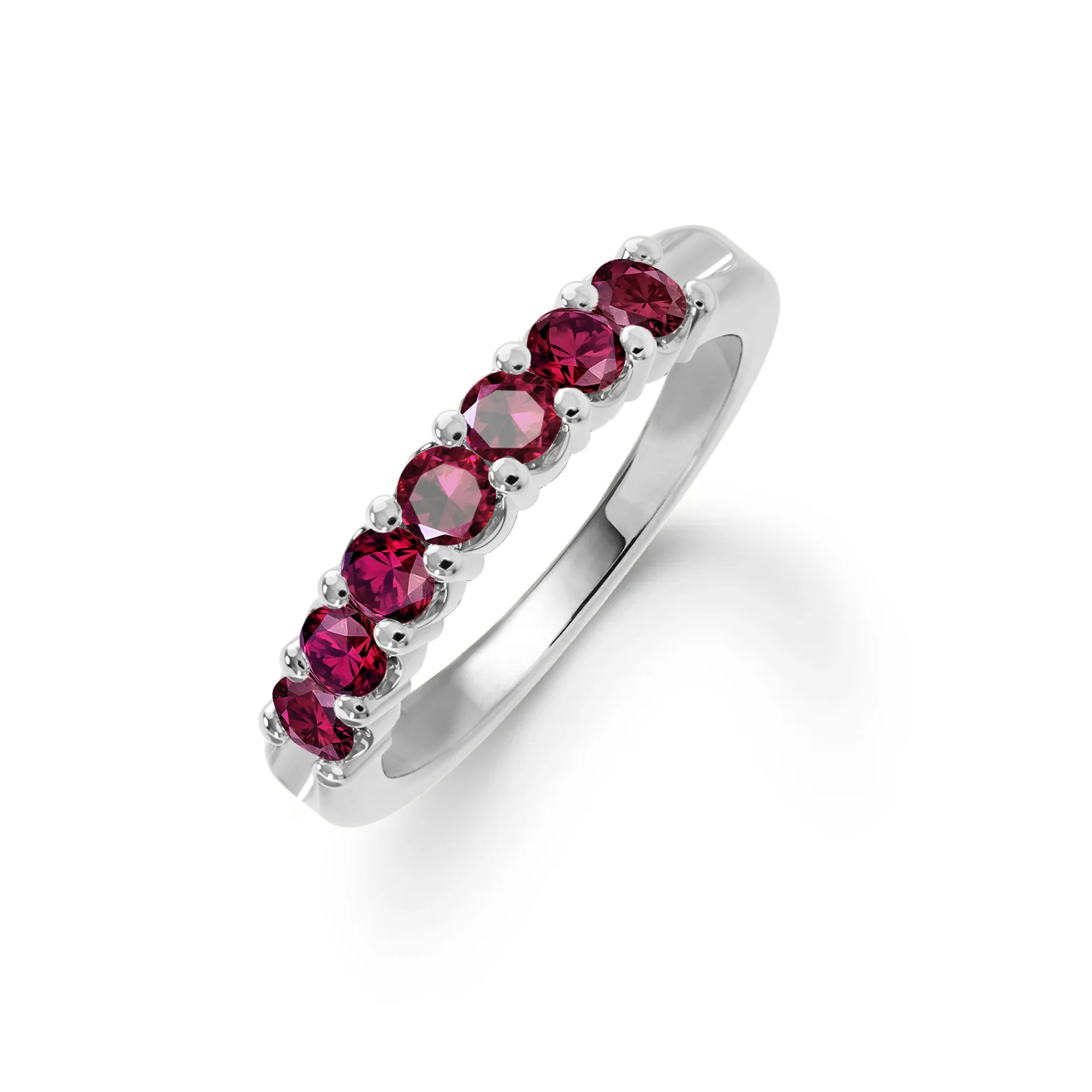 Rosecliff Luxe Ruby Stackable Ring in 14k Gold (July) - Image 8