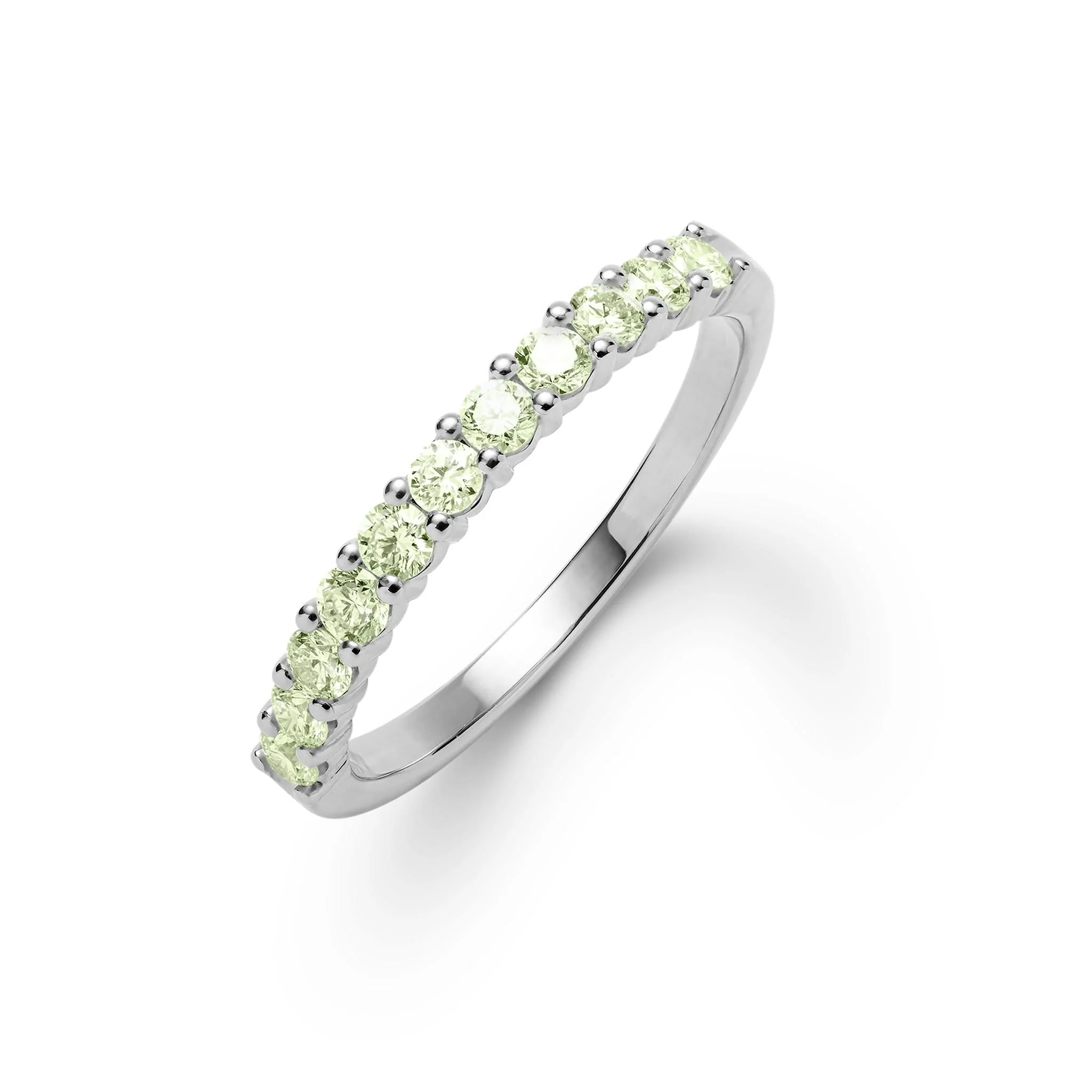 Rosecliff Peridot Stackable Ring in 14k Gold (August) - Image 7