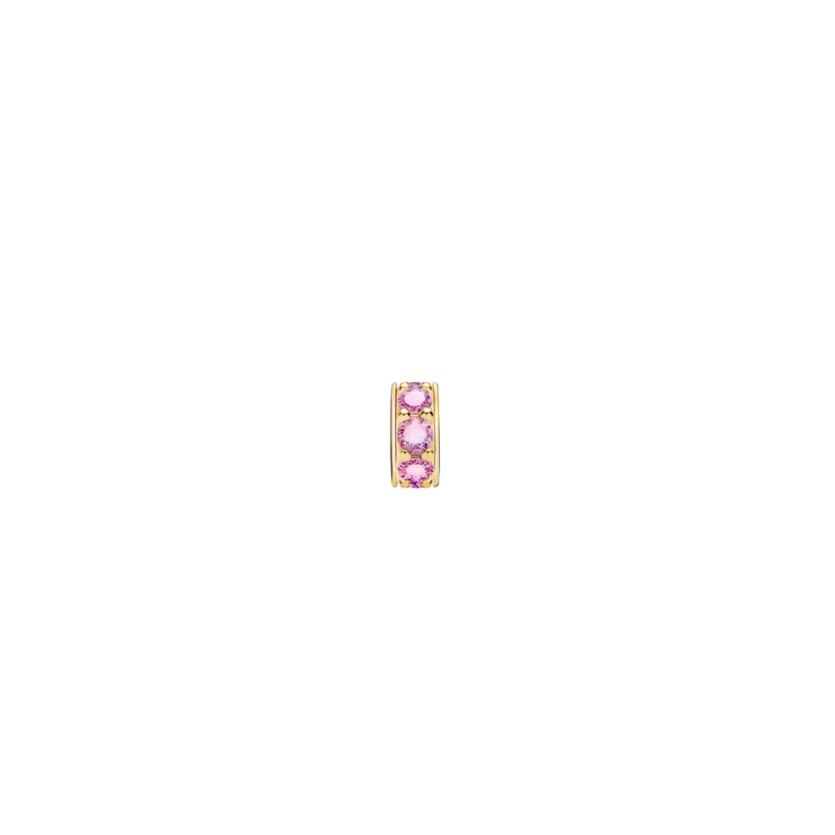 Rosecliff Pink Sapphire Bead in 14k Gold (October) - Image 5