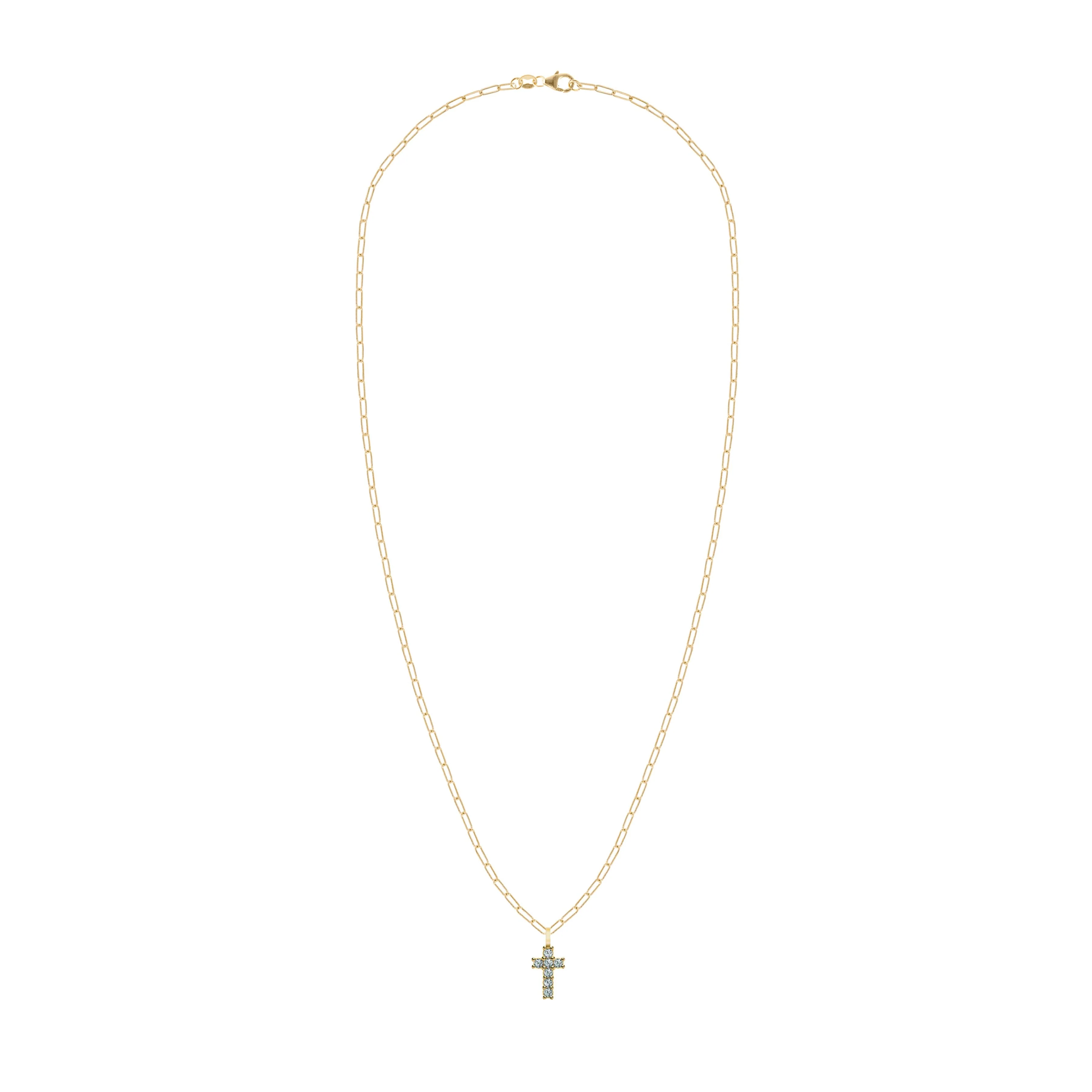 Rosecliff Small Cross Alexandrite Pendant in 14k Gold (June) - Image 4