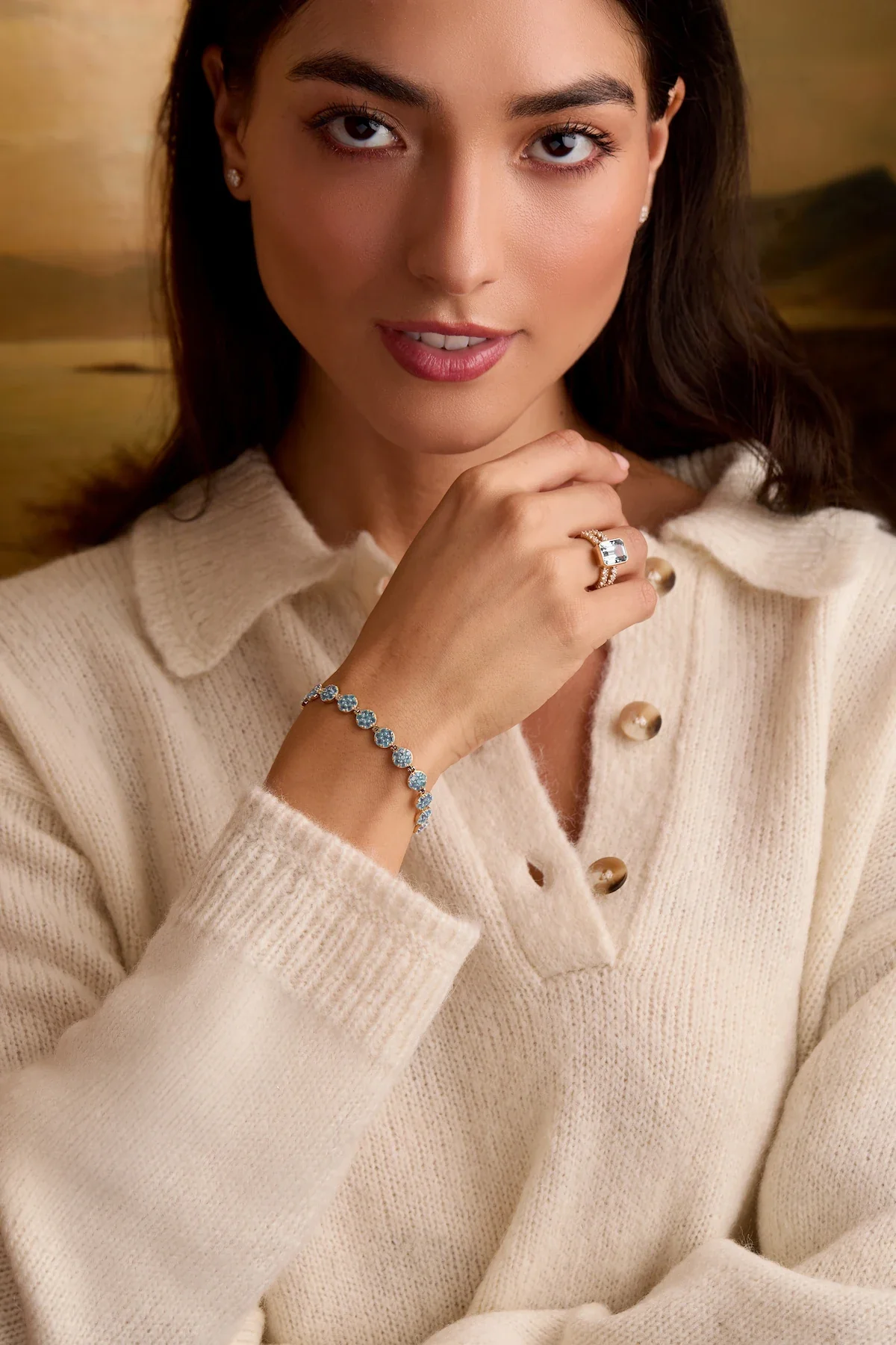 Rosecliff Tennis Alexandrite Bracelet in 14k Gold (June) - Image 2