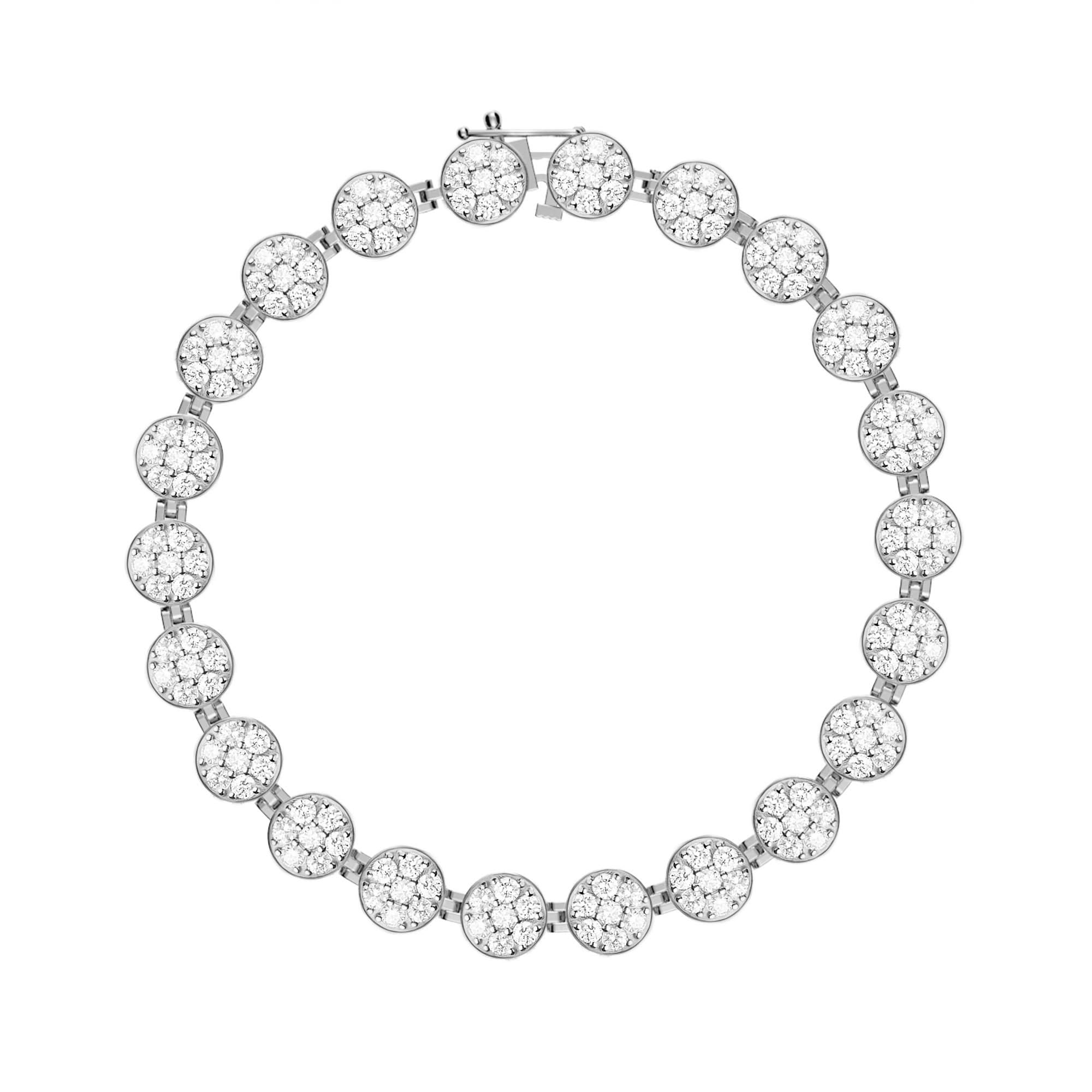 Rosecliff Tennis Bracelet in 14k Gold - Image 5