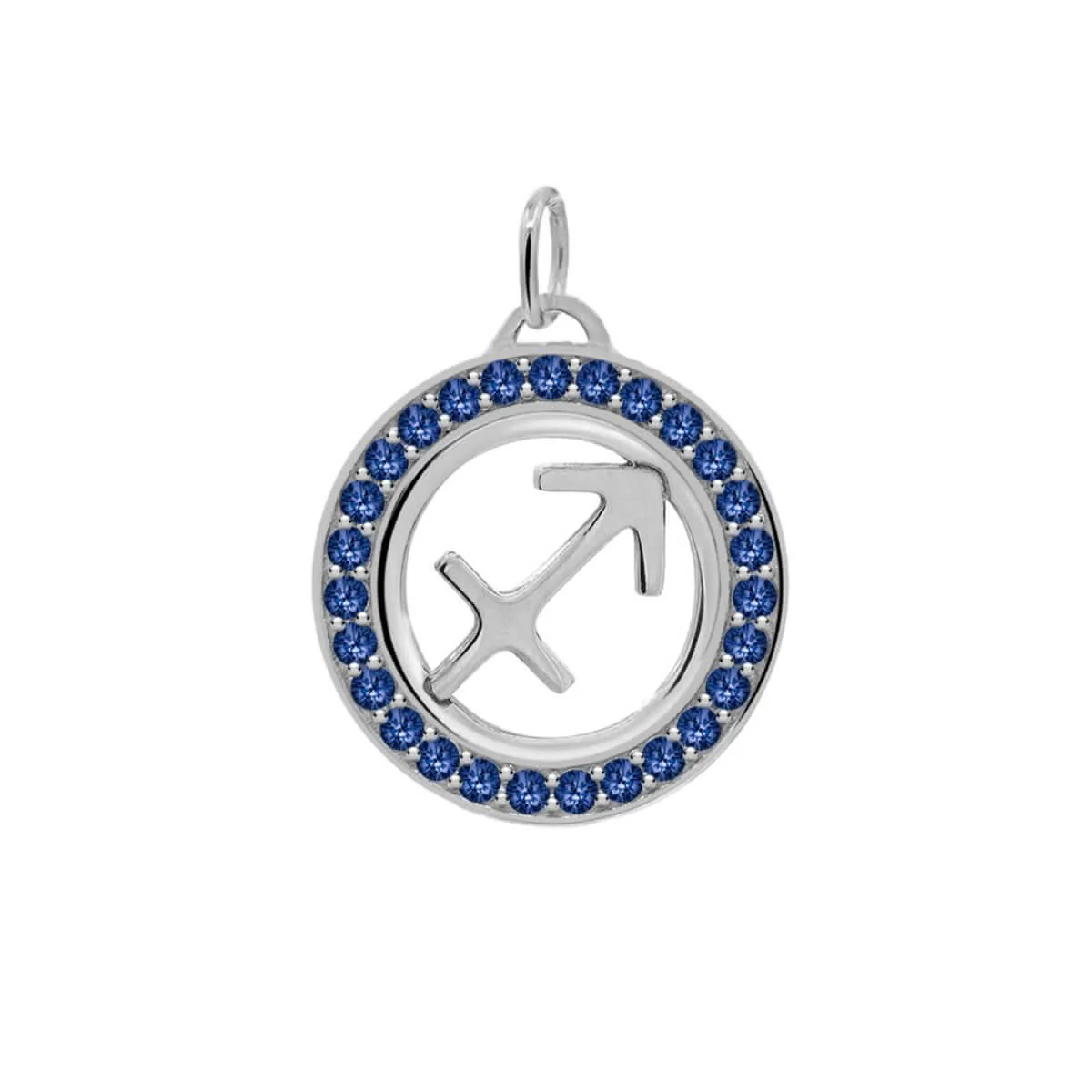 Sagittarius & Birthstone Pendant in 14k Gold - Image 8