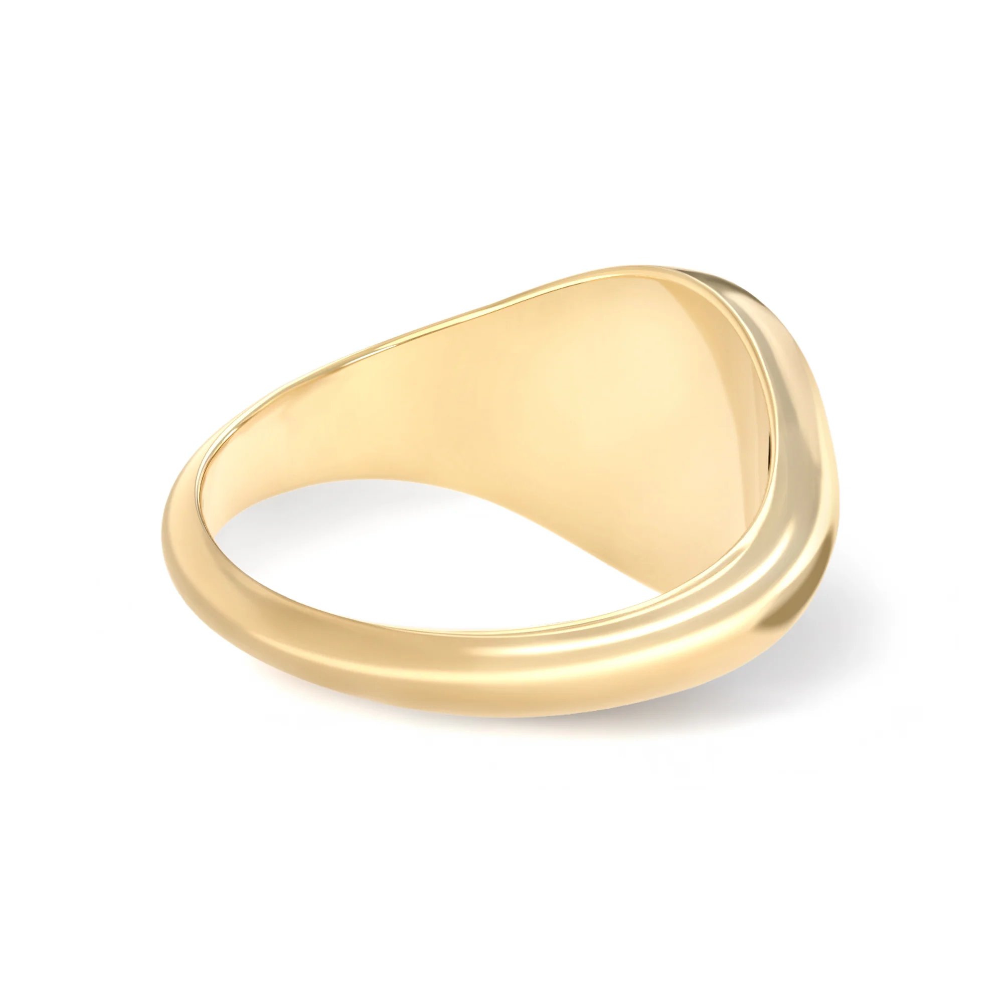 Signet Birth Flower Ring in 14k Gold - Image 8