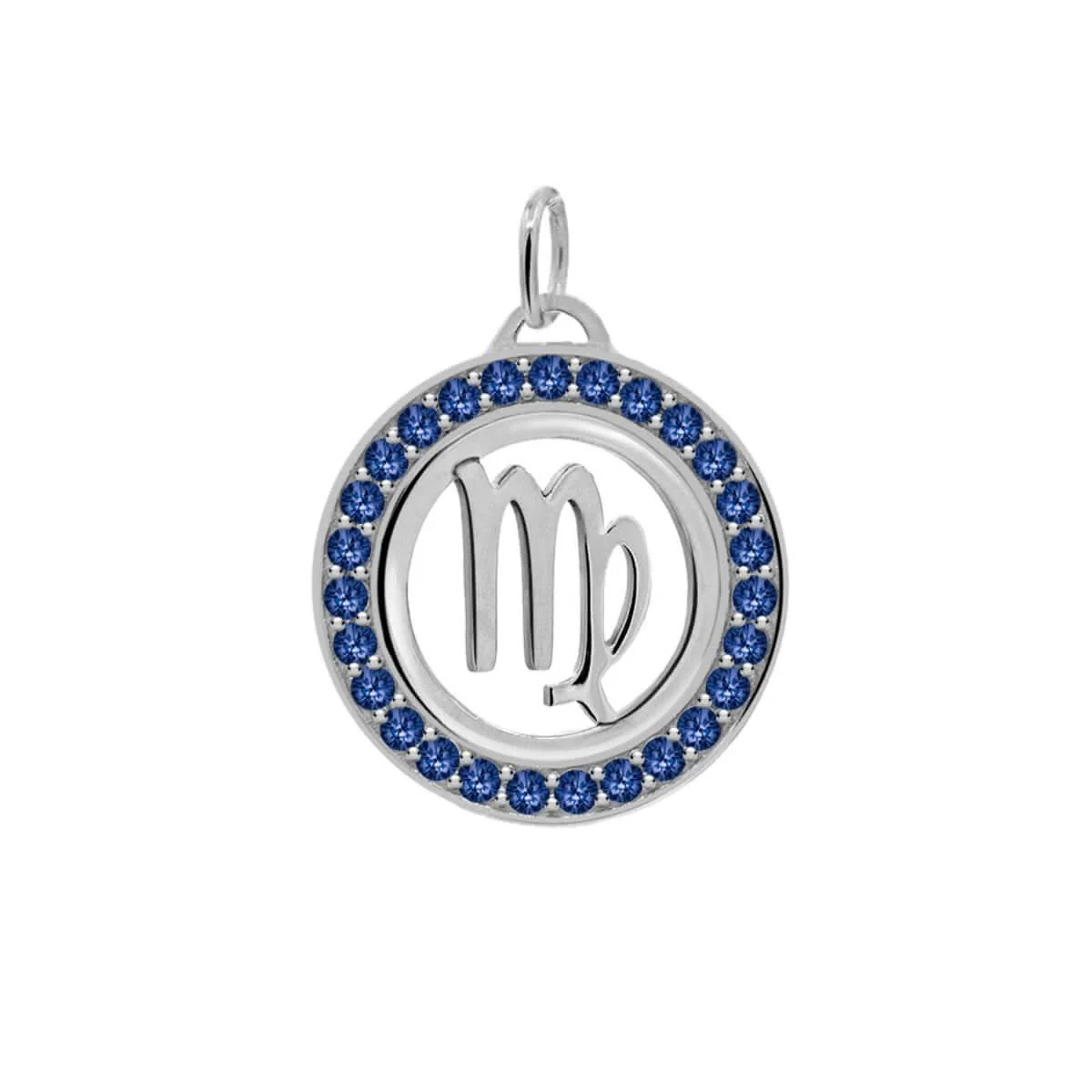 Virgo & Birthstone Pendant in 14k Gold - Image 9