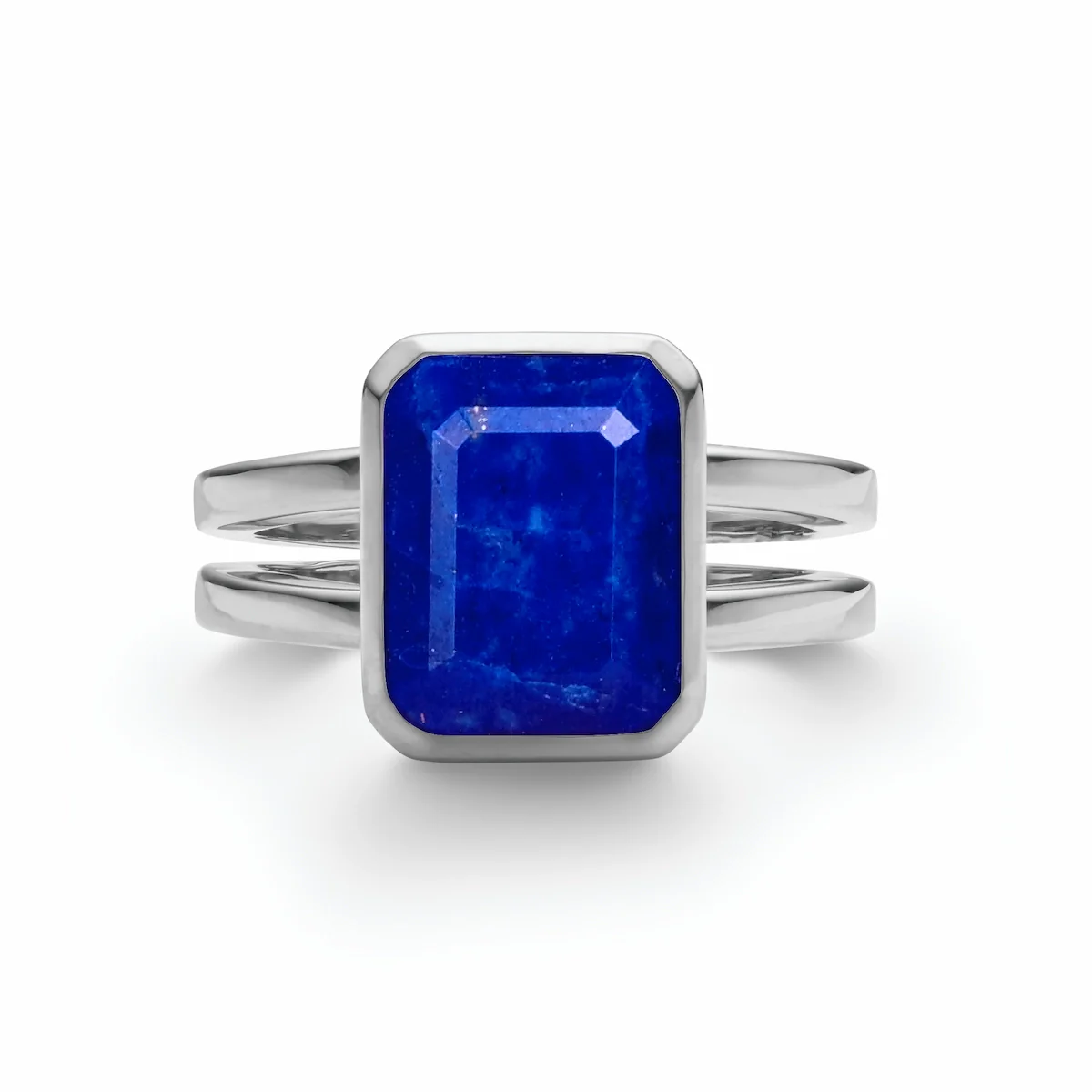 Warren Vertical Lapis Ring in 14k Gold (September) - Image 4