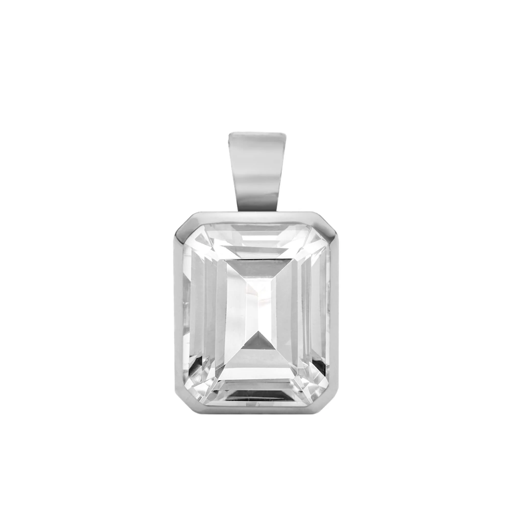 Warren White Topaz Pendant in 14k Gold (April) - Image 5